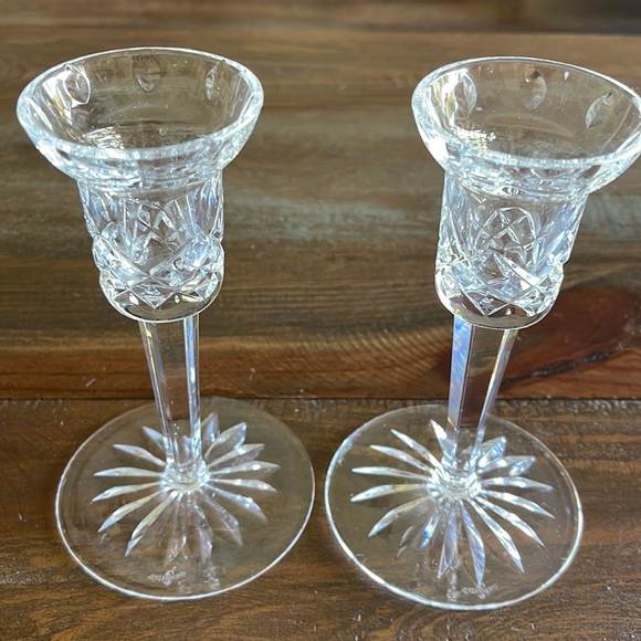 Waterford candlesticks - Picture 1 of 7